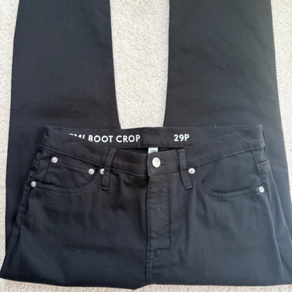 J. Crew Pants - J Crew Demi Boot Crop Jeans, color: Black, sz 29 Petite
